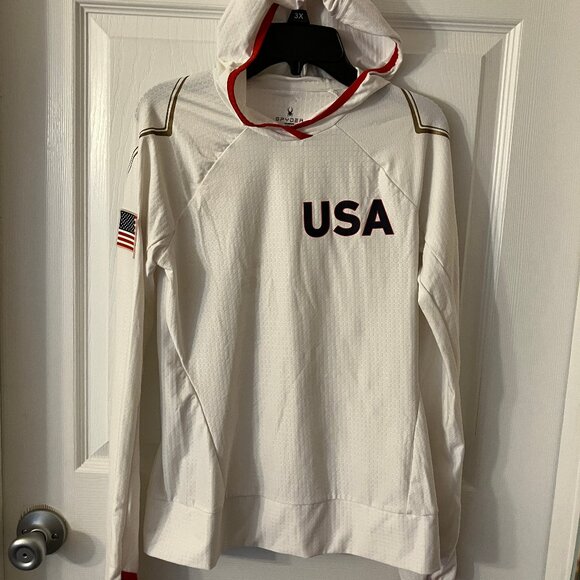 Spyder Jackets & Blazers - Spyder Womens White Sport  Hoodie/ Top/Pullover USA XS